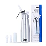 Professional Whipped Cream Dispenser for Delicious Homemade Whipped Creams, Sauces, Desserts, and Infused Liquors - uses 8g N2O cartridges (500ml, 1 Pint)…