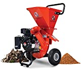 GreatCircleUSA Wood Chipper Shredder Mulcher Heavy Duty Gas Powered 3 in 1 Multi-Function 3" Inch Max Wood Diameter Capacity EPA/CARB Certified Aids in Fire Prevention - Building a Firebreak