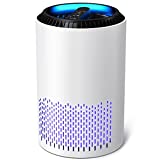 AROEVE Air Purifiers for Home, H13 HEPA Air Purifiers Air Cleaner For Smoke Pollen Dander Hair Smell Portable Air Purifier with Sleep Mode Speed Control For Bedroom Office Living Room Kitchen- White