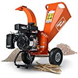 SuperHandy Mini Wood Chipper Shredder Mulcher Heavy Duty 7HP Compact Design 3" Inch Max Capacity (GUO035-1)