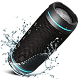 TREBLAB HD77 - Ultra Premium Bluetooth Speaker - Loud 360° HD Surround Sound, Wireless Dual Pairing, 25W Stereo, Loud Bass, 20H Battery, IPX6 Waterproof, Sports Outdoor, Portable Blue Tooth